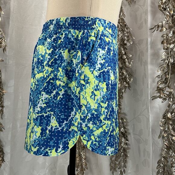 Slazenger XXL Plus Size Golf‎ Skort Blue Yellow Print Pockets Activewear Resort - Picture 4 of 12